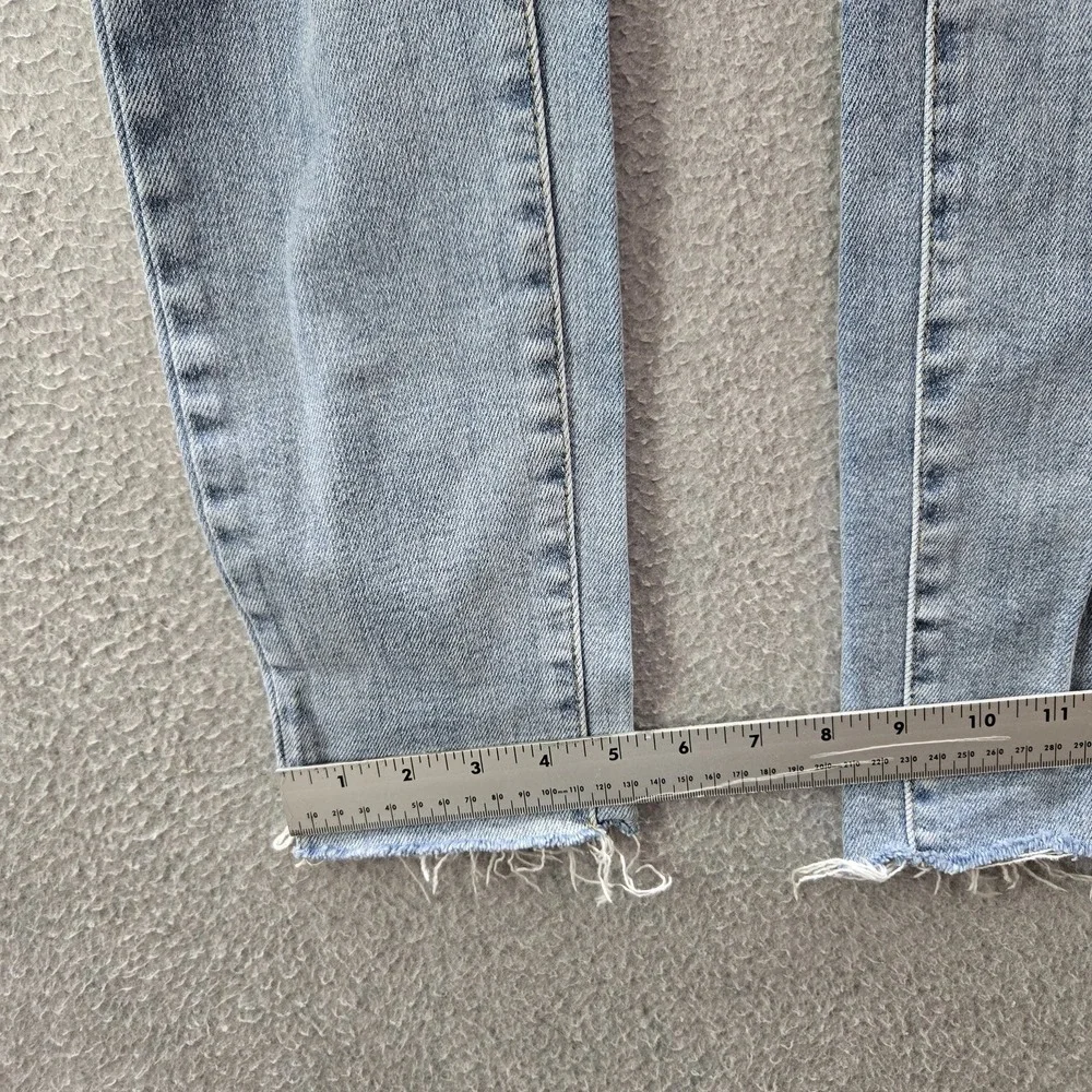Judy Blue Women Jeans 5/27 Light Denim JB8814‎ Skinny Distressed Raw Hem